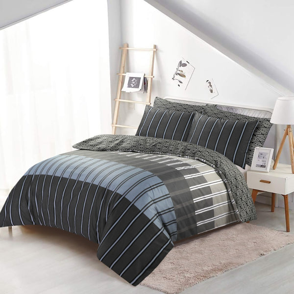 Rapport Lines Printed Duvet Cover with Pillowcases