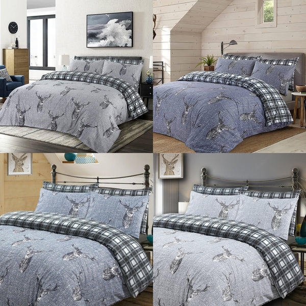 Stag Head Duvet Cover with Pillowcases