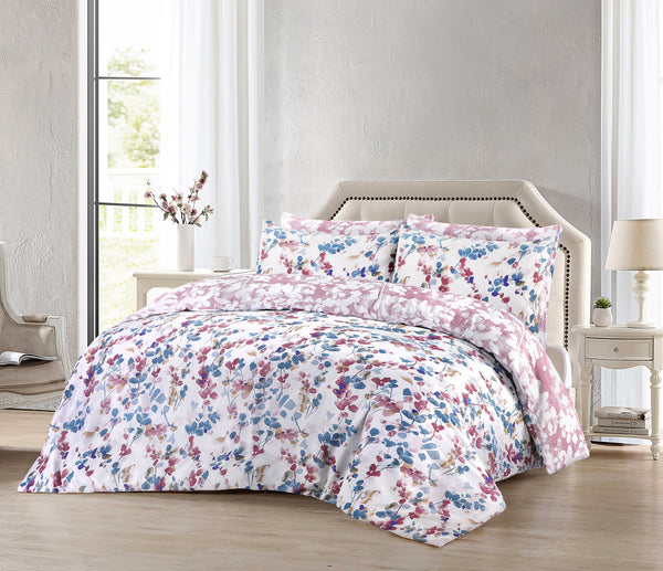 Blossom Printed Duvet Cover 100% Cotton Bedding