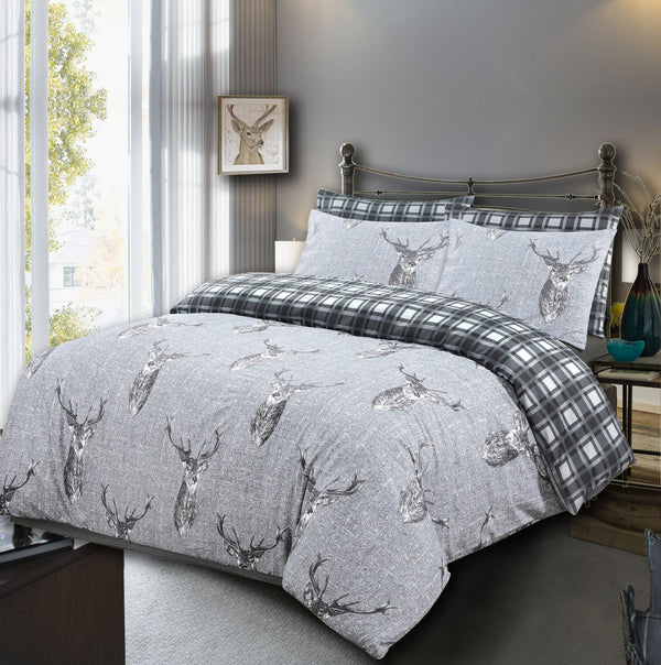 Stag Head Duvet Cover with Pillowcases