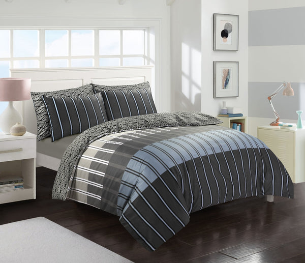 Rapport Lines Printed Duvet Cover with Pillowcases