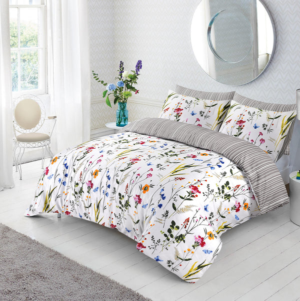 Lily Flower Printed Duvet Cover 100% Cotton Bedding