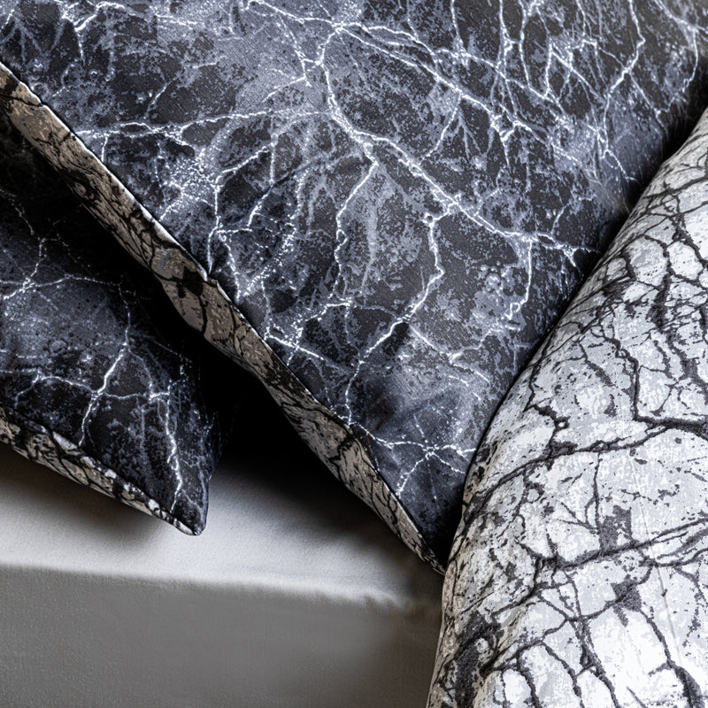 Marble Printed Duvet Cover with Pillowcases