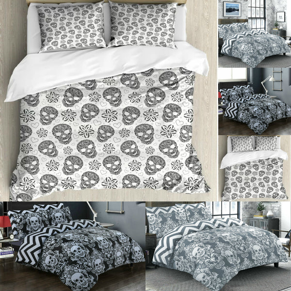 Skull Duvet Cover with Pillowcases freeshipping - MK Home Textile