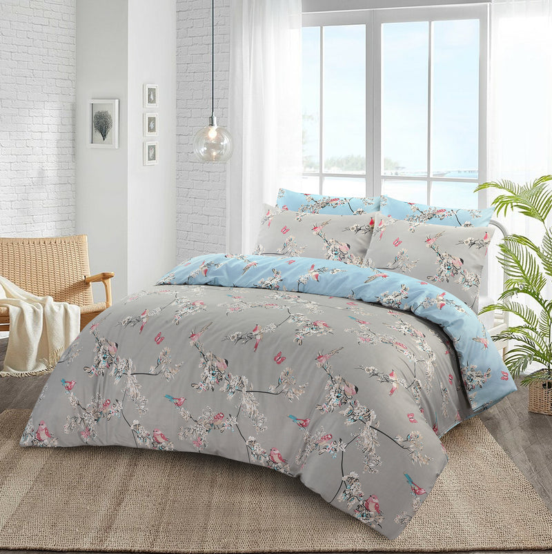 Beautiful Bird Printed Duvet Cover 100% Cotton Bedding