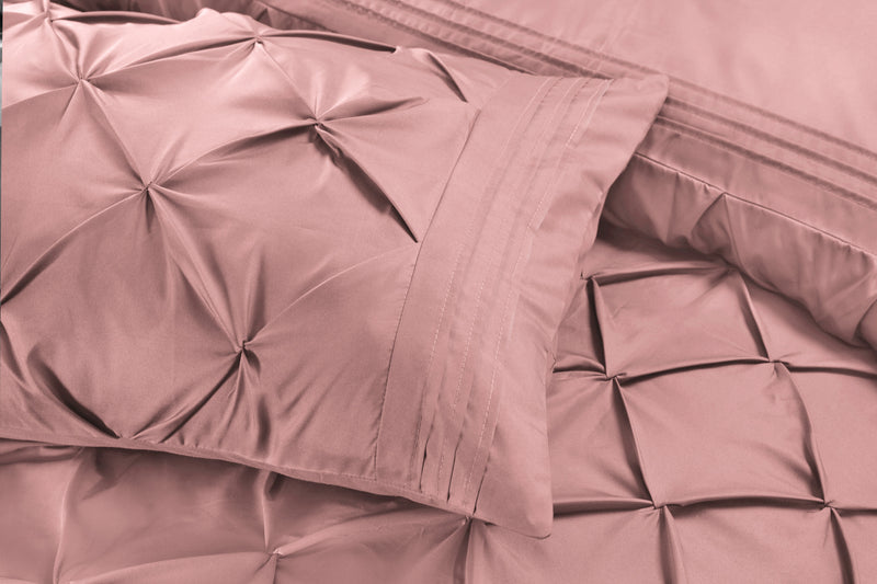 Deluxe Pleated Duvet Cover with Pillowcases