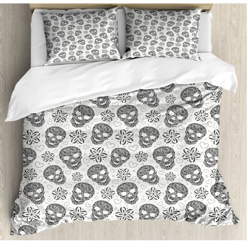 Skull Duvet Cover with Pillowcases freeshipping - MK Home Textile