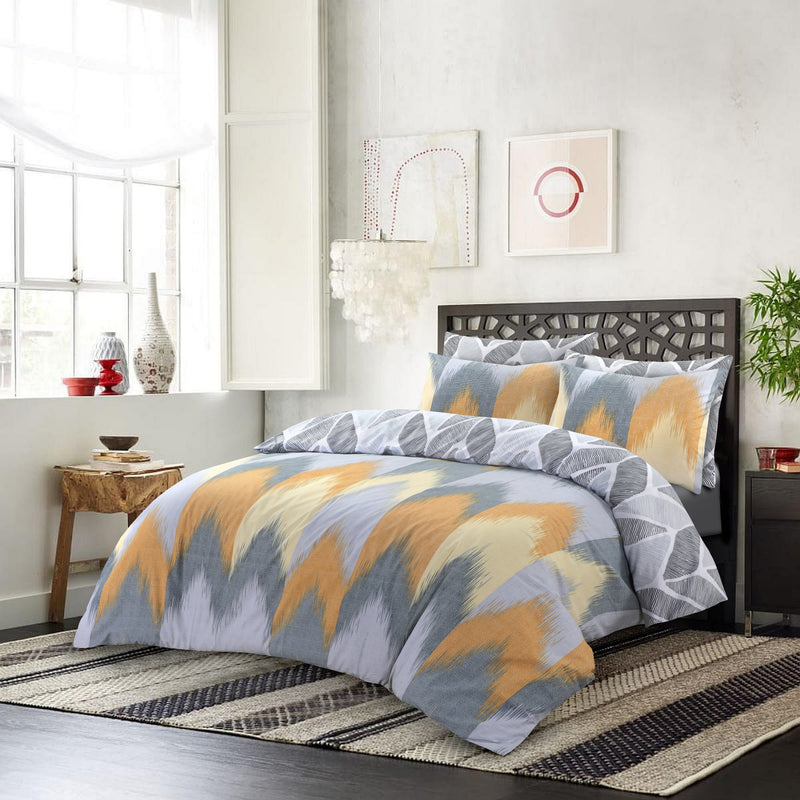 Blur Wave Printed Duvet Cover with Pillowcases