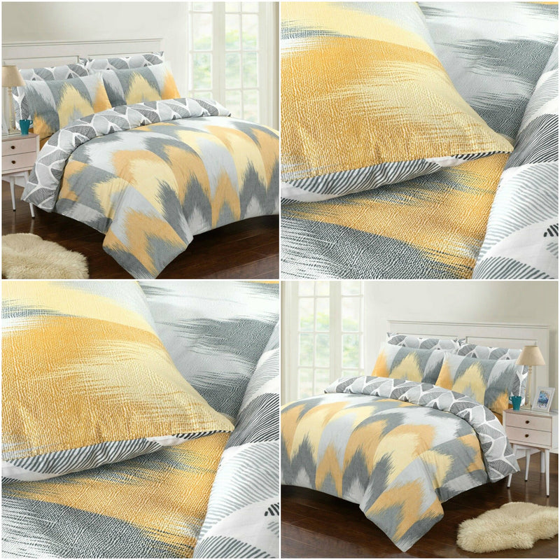 Blur Wave Printed Duvet Cover with Pillowcases