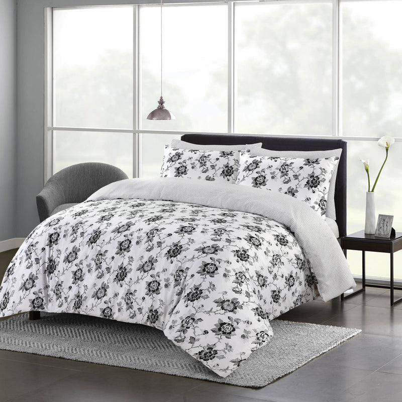 Bella Printed Duvet Cover 100% Cotton Bedding