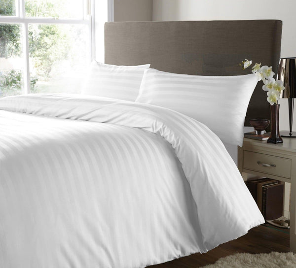 Duvet cover with Pillowcases Premium Satin Strip freeshipping - MK Home Textile
